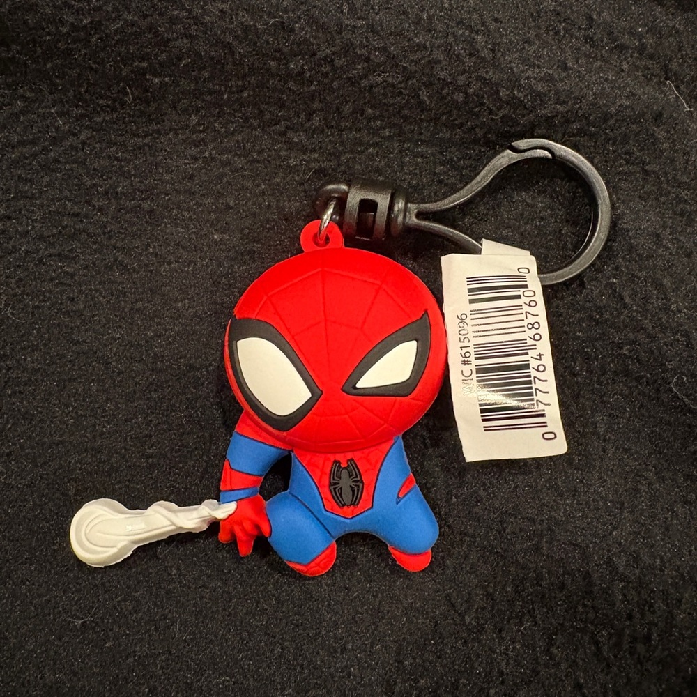 Marvel Red and Blue Spider-Man Figure Keychain
